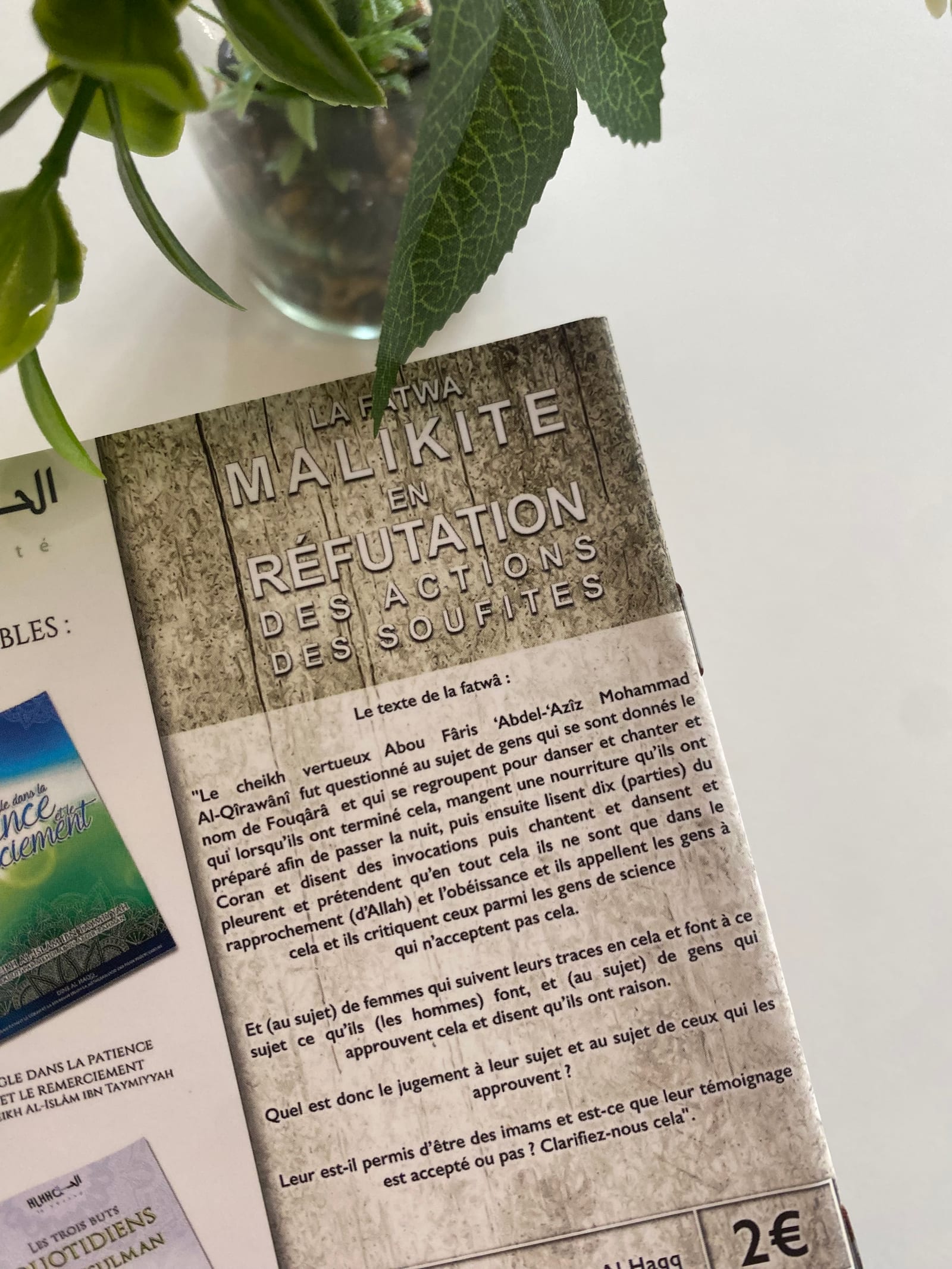 La fatwa malikite en réfutation des actions des soufites   — Kitaberie, vue produit vue 2