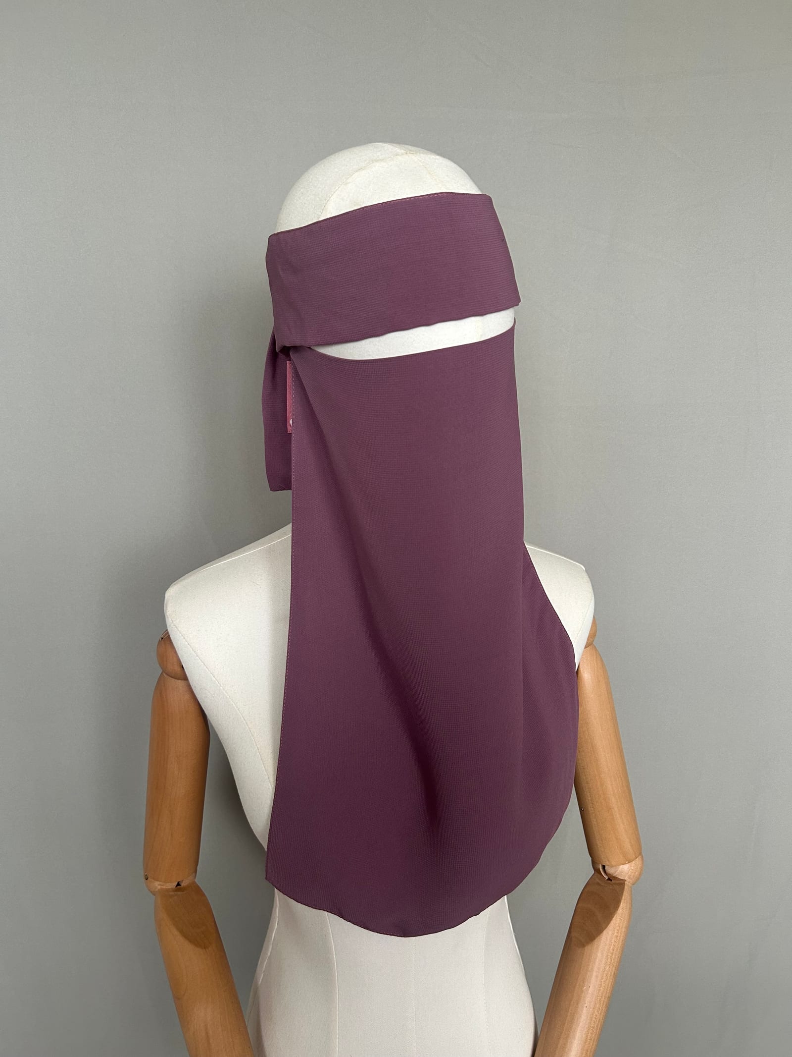 Niqab casquette pull down - bois de rose — Kitaberie, vue produit