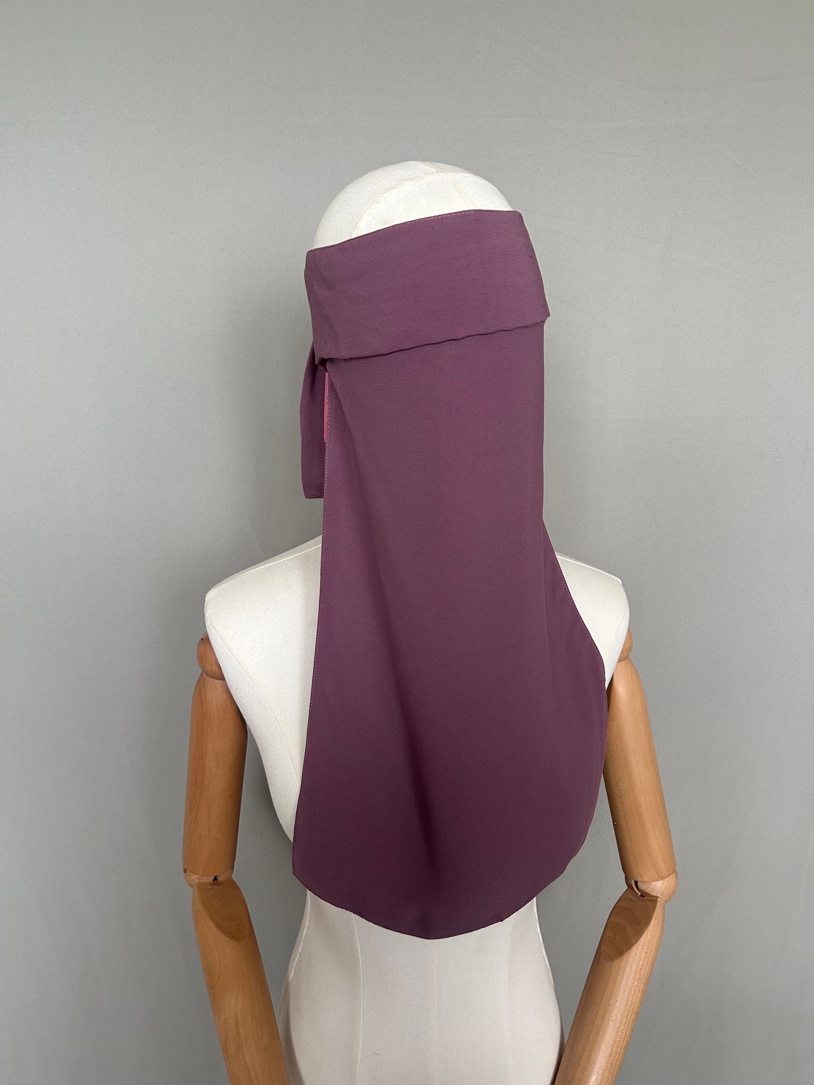 Niqab casquette pull down - bois de rose — Kitaberie, vue produit vue 2