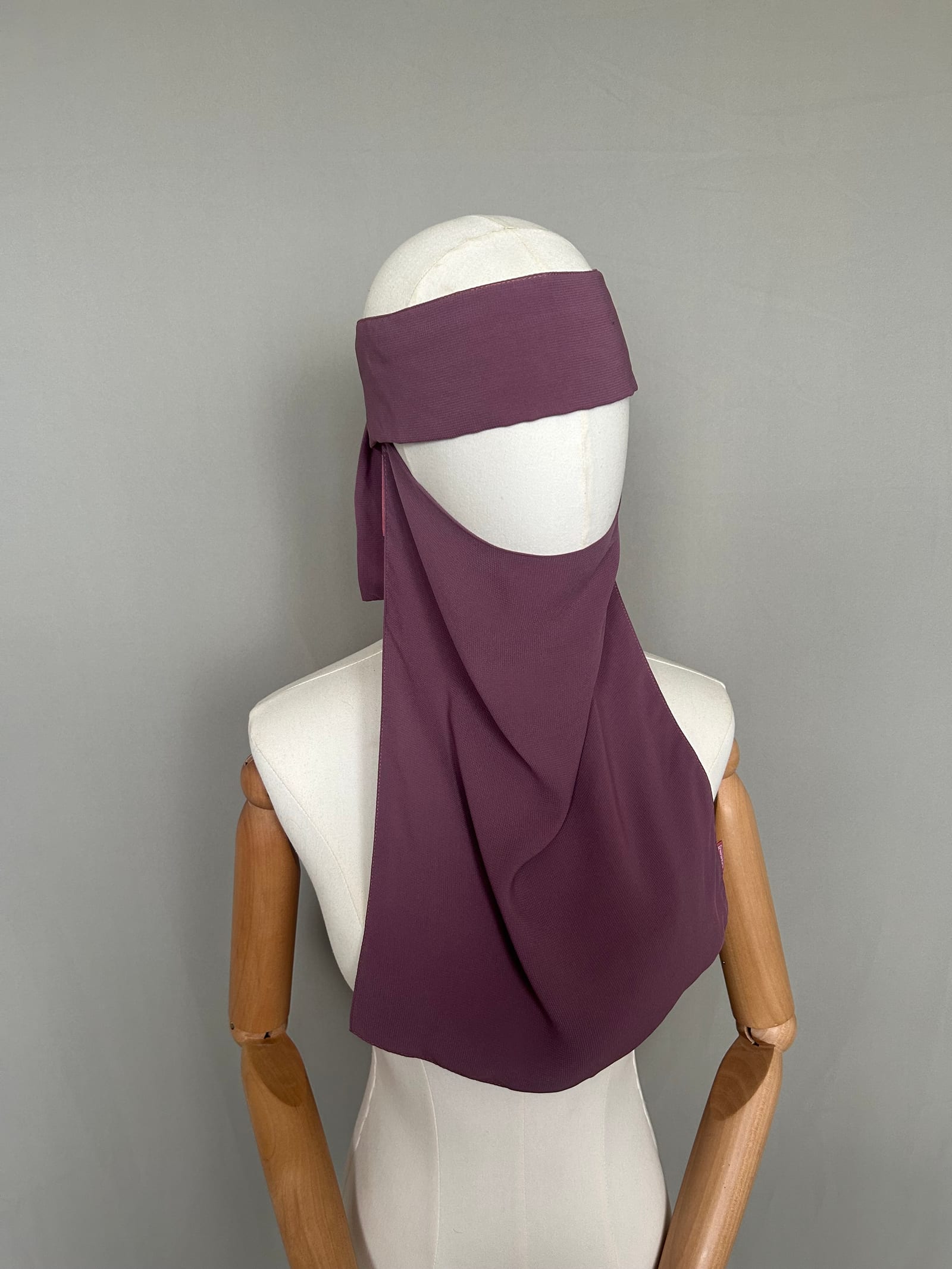 Niqab casquette pull down - bois de rose — Kitaberie, vue produit vue 3