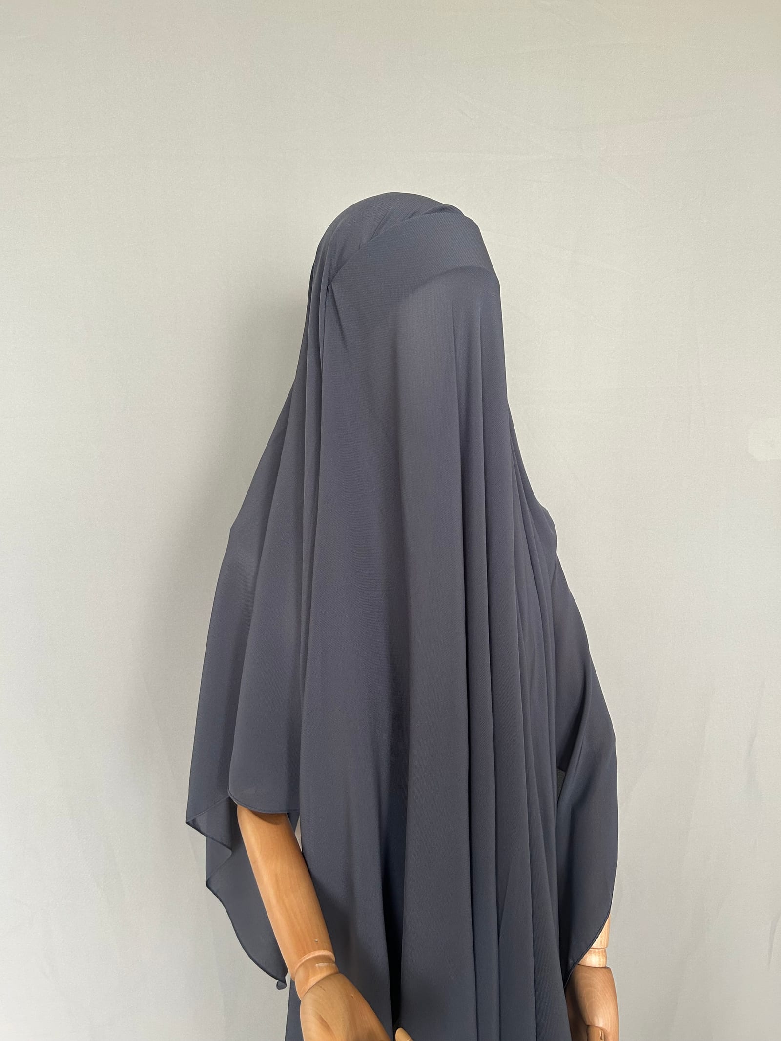 Cape hijab + niqab - Anthracite  — Kitaberie, vue produit vue 4