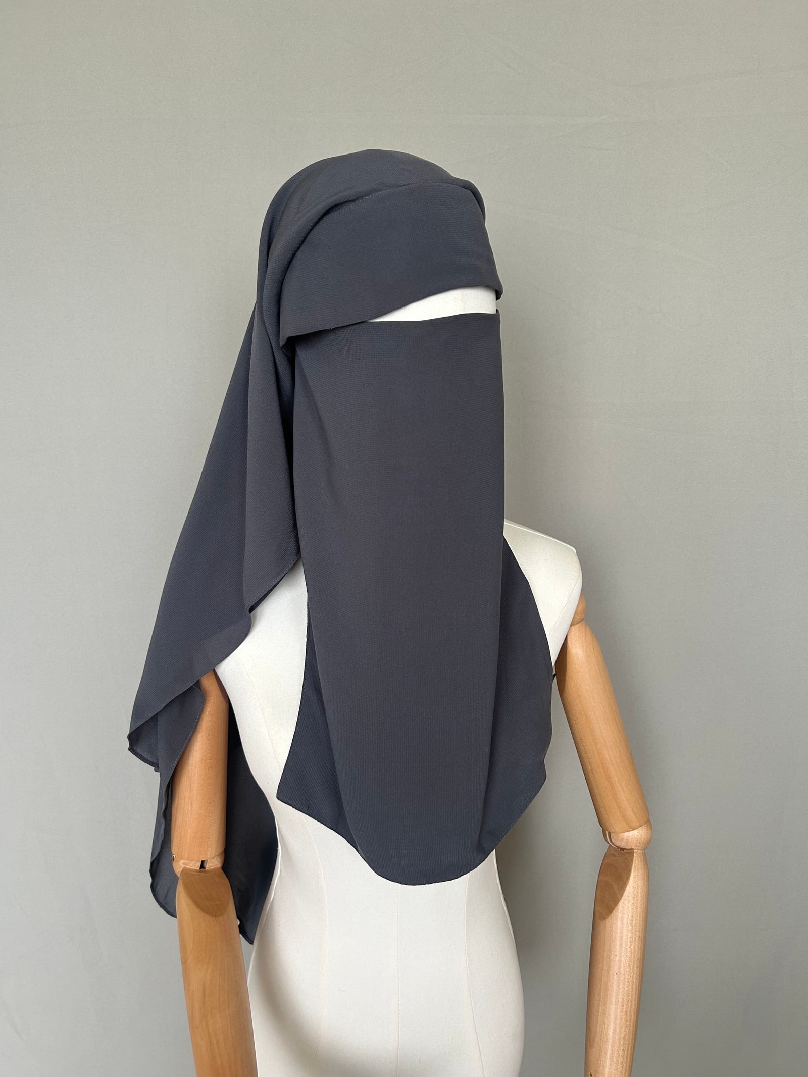 Niqab Sitar casquette repas - Anthracite  — Kitaberie, vue produit