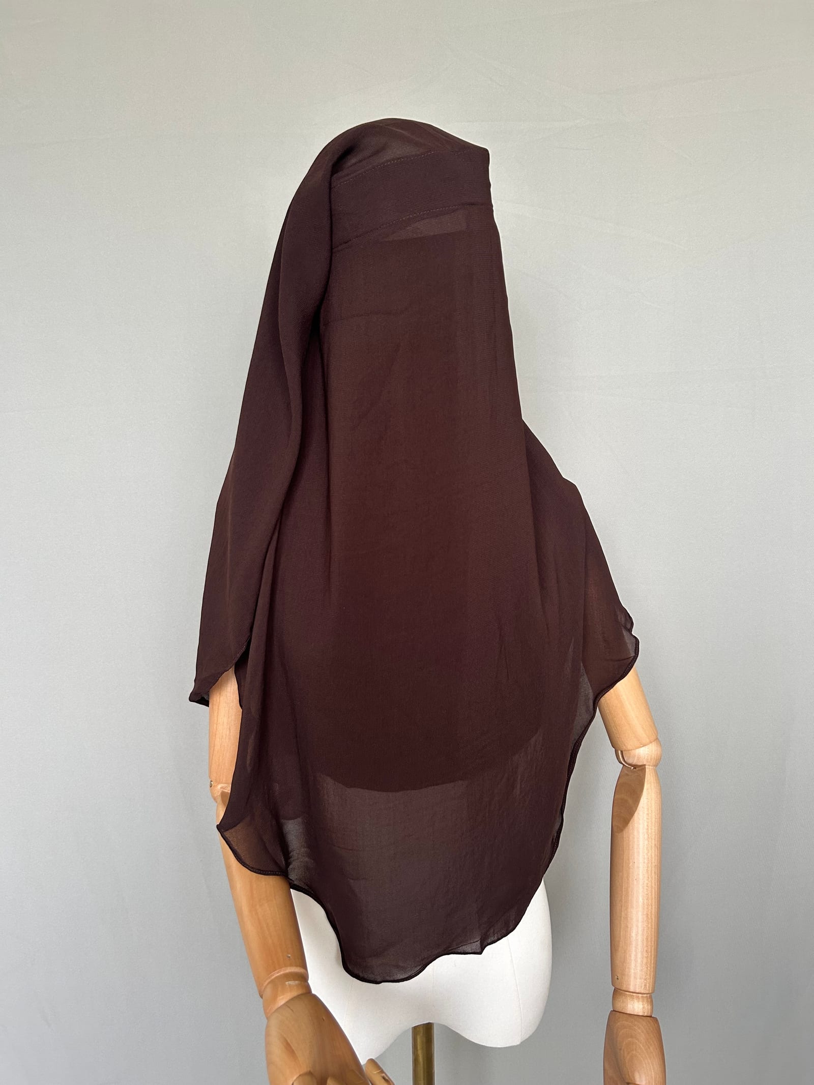 Niqab saoudien origine - Chocolat  — Kitaberie, vue produit vue 2
